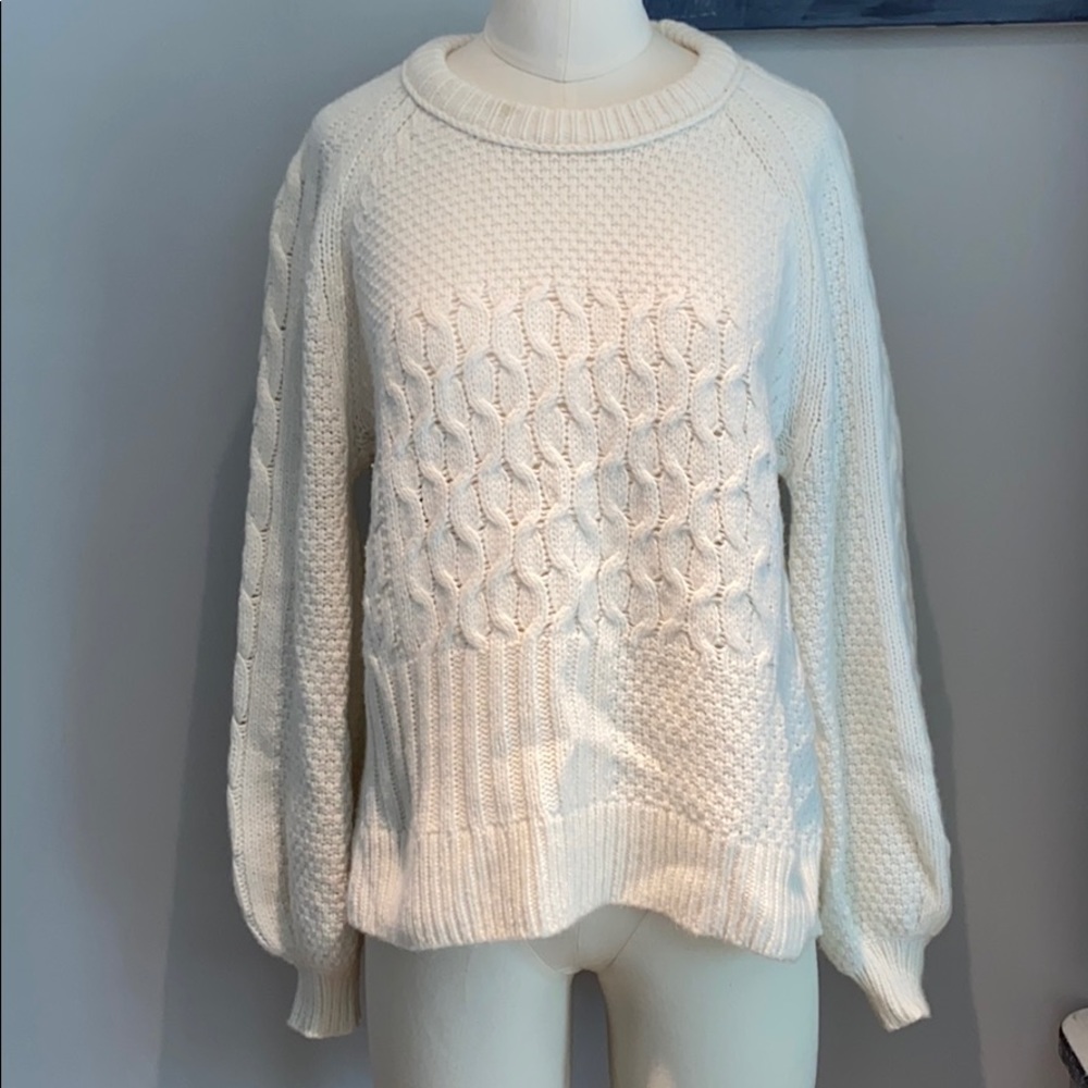 Copenhagen Cable Sweater in Cream